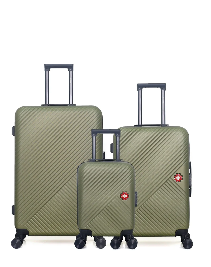 SWISS KOPPER – 3er-Pack – Großer Koffer, mittelgroßer Koffer und Handgepäck XXS SPIEZ