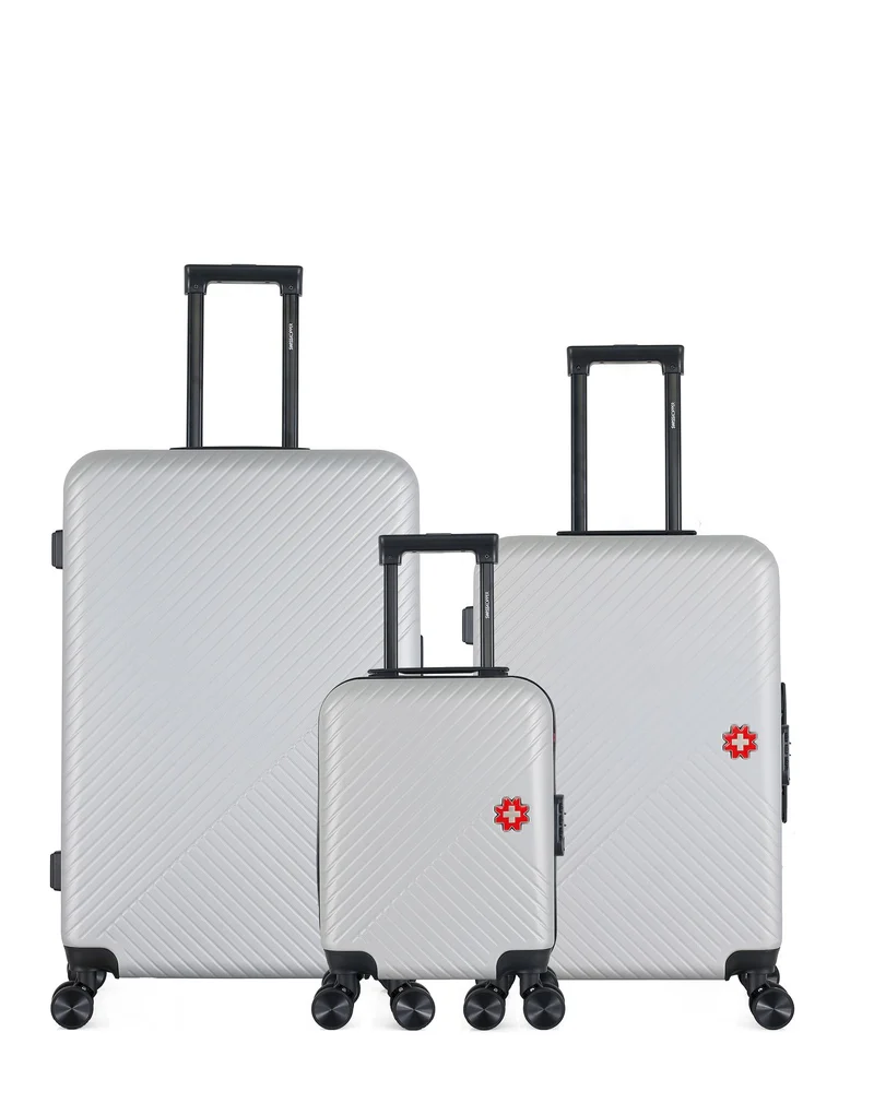 SWISS KOPPER – 3er-Pack – Großer Koffer, mittelgroßer Koffer und Handgepäck XXS SPIEZ