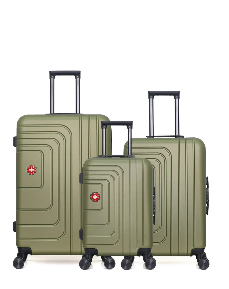 SWISS KOPPER – 3er-Pack – Großer Koffer, mittelgroßer Koffer und Handgepäck RUTI