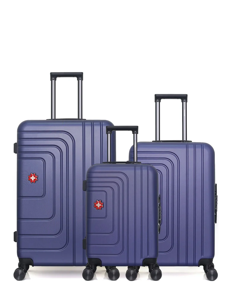 SWISS KOPPER – 3er-Pack – Großer Koffer, mittelgroßer Koffer und Handgepäck RUTI