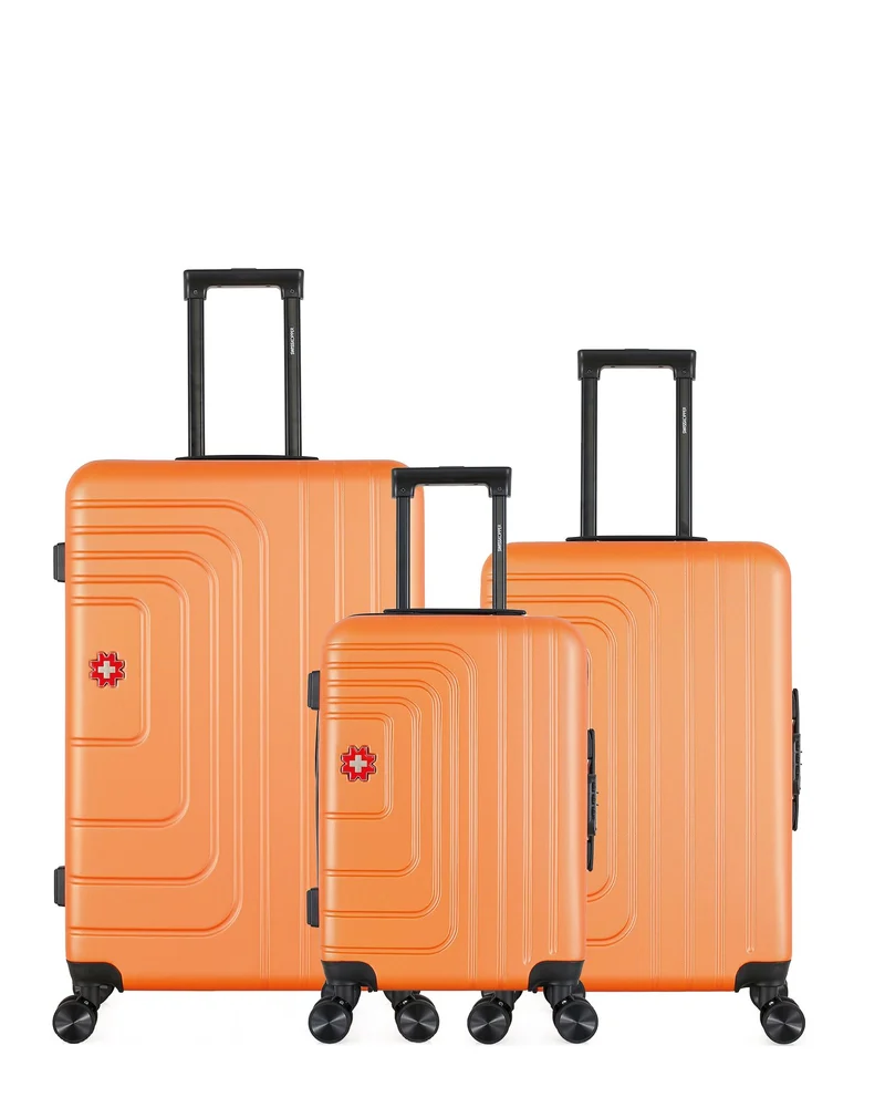 SWISS KOPPER – 3er-Pack – Großer Koffer, mittelgroßer Koffer und Handgepäck RUTI