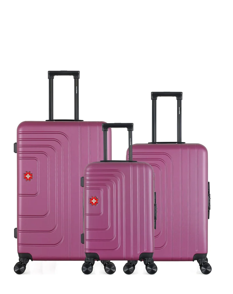 SWISS KOPPER – 3er-Pack – Großer Koffer, mittelgroßer Koffer und Handgepäck RUTI