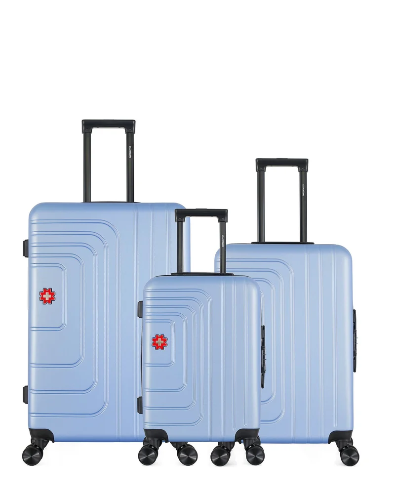 SWISS KOPPER – 3er-Pack – Großer Koffer, mittelgroßer Koffer und Handgepäck RUTI