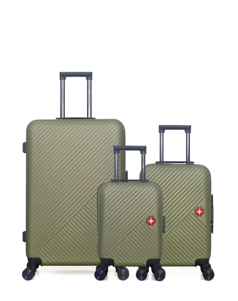 SWISS KOPPER – 3er-Pack – Großer Koffer, Handgepäck und Handgepäck XXS SPIEZ