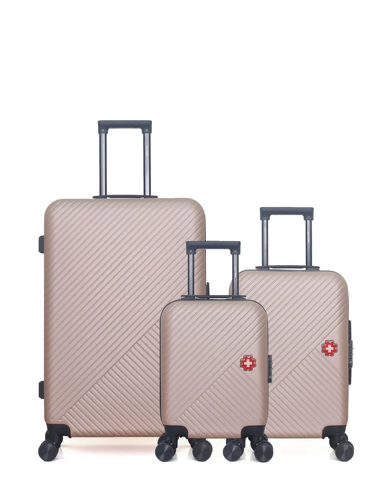 SWISS KOPPER – 3er-Pack – Großer Koffer, Handgepäck und Handgepäck XXS SPIEZ