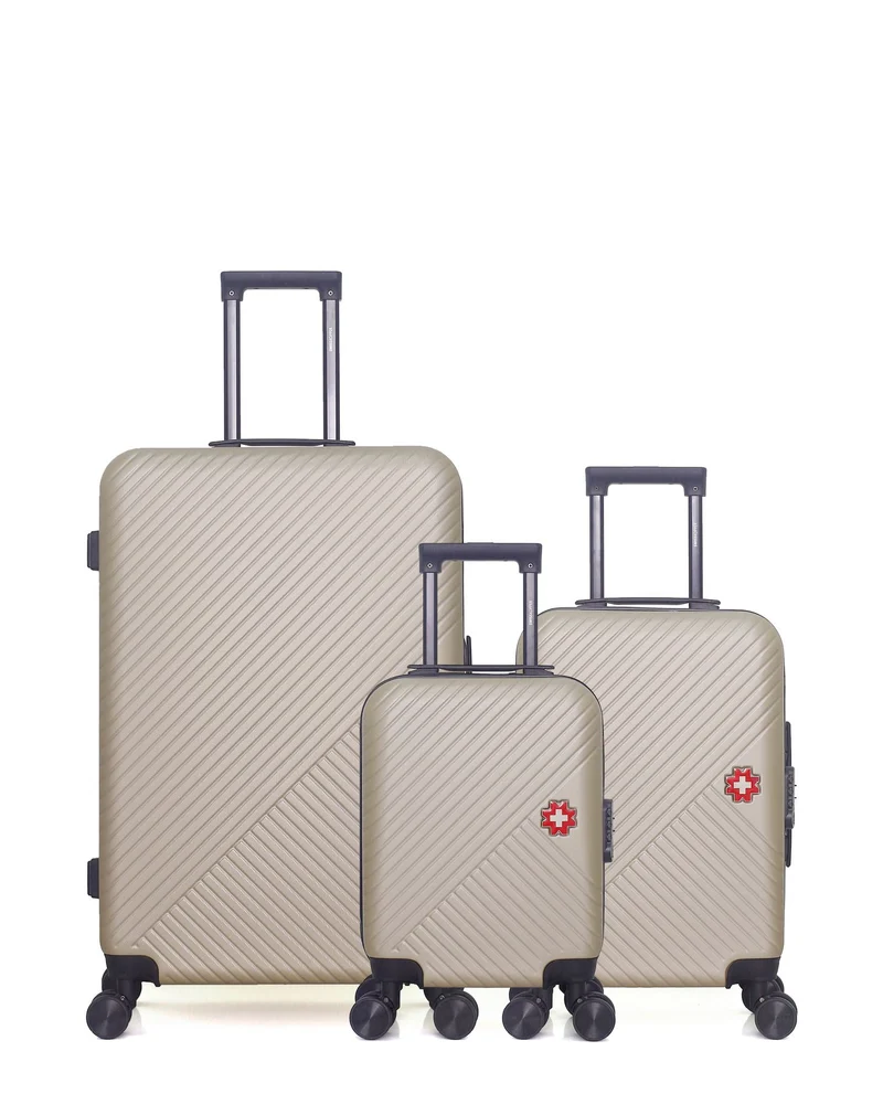SWISS KOPPER – 3er-Pack – Großer Koffer, Handgepäck und Handgepäck XXS SPIEZ