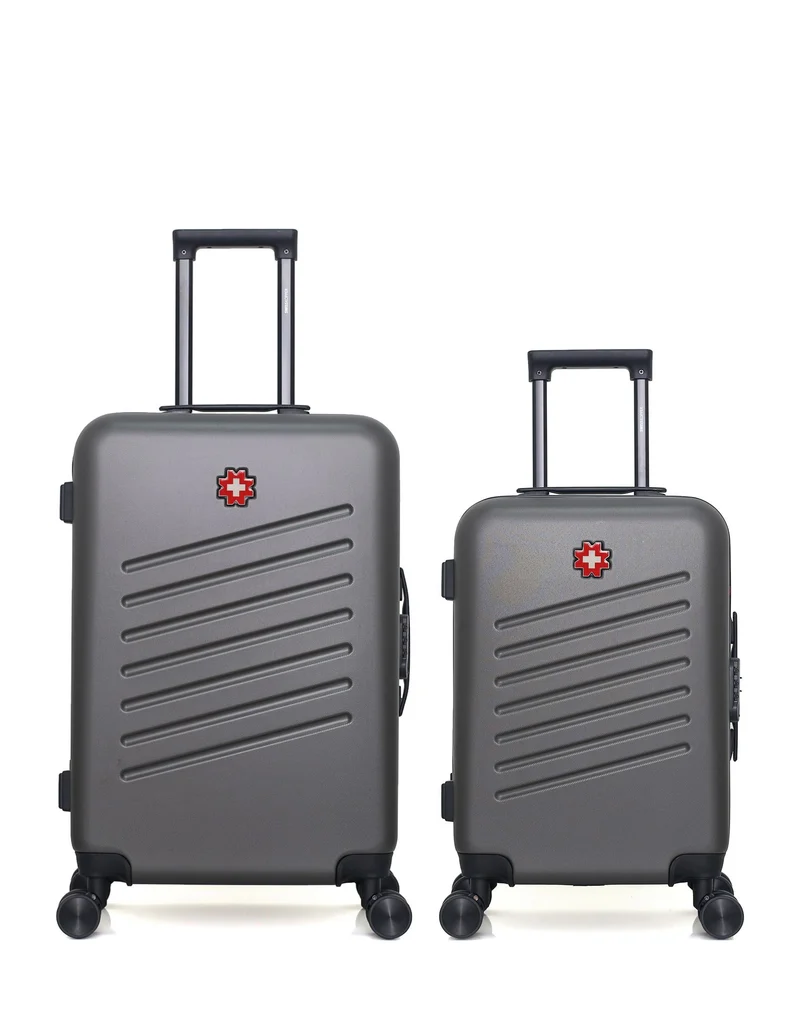 SWISS KOPPER – 2er-Pack – Mittelgroßer Koffer und Handgepäck ZURICH