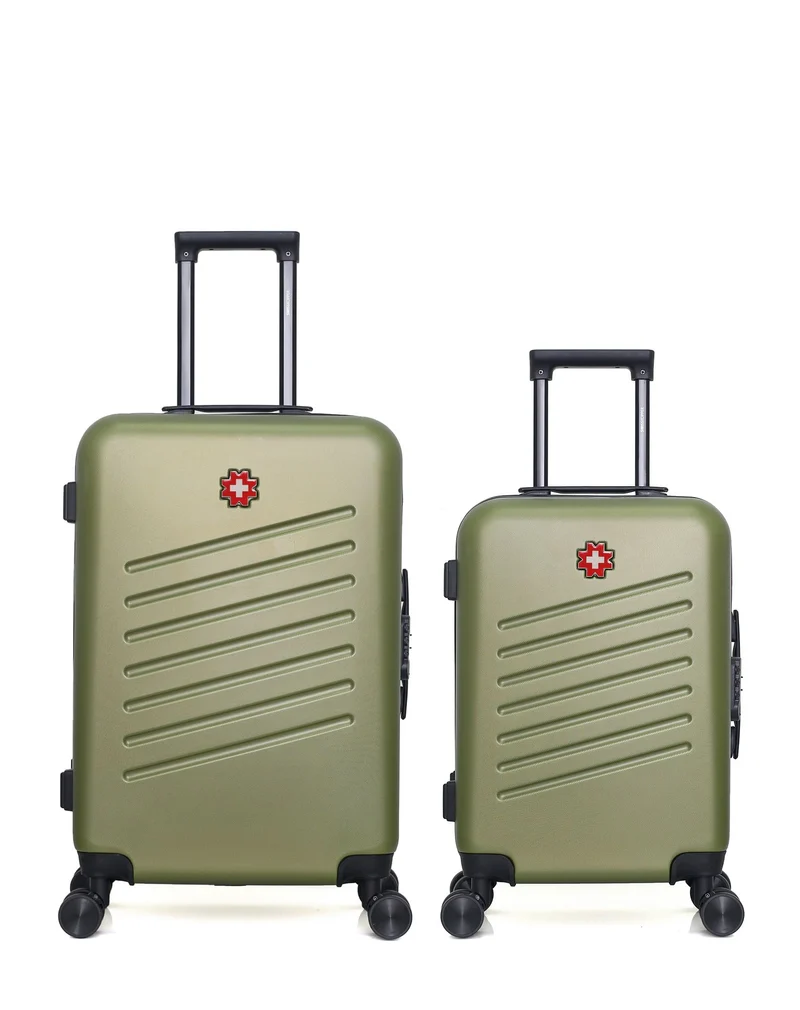 SWISS KOPPER – 2er-Pack – Mittelgroßer Koffer und Handgepäck ZURICH