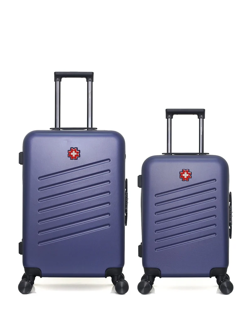 SWISS KOPPER – 2er-Pack – Mittelgroßer Koffer und Handgepäck ZURICH
