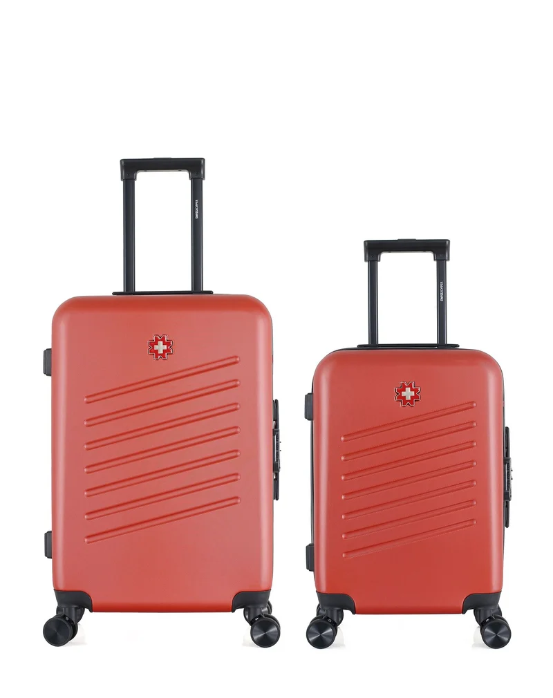 SWISS KOPPER – 2er-Pack – Mittelgroßer Koffer und Handgepäck ZURICH