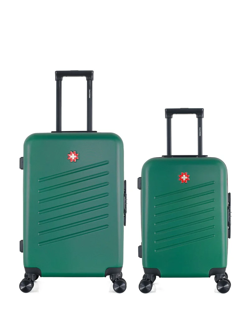 SWISS KOPPER – 2er-Pack – Mittelgroßer Koffer und Handgepäck ZURICH