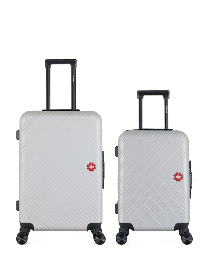 SWISS KOPPER – 2er-Pack – Mittelgroßer Koffer und Handgepäck SPIEZ