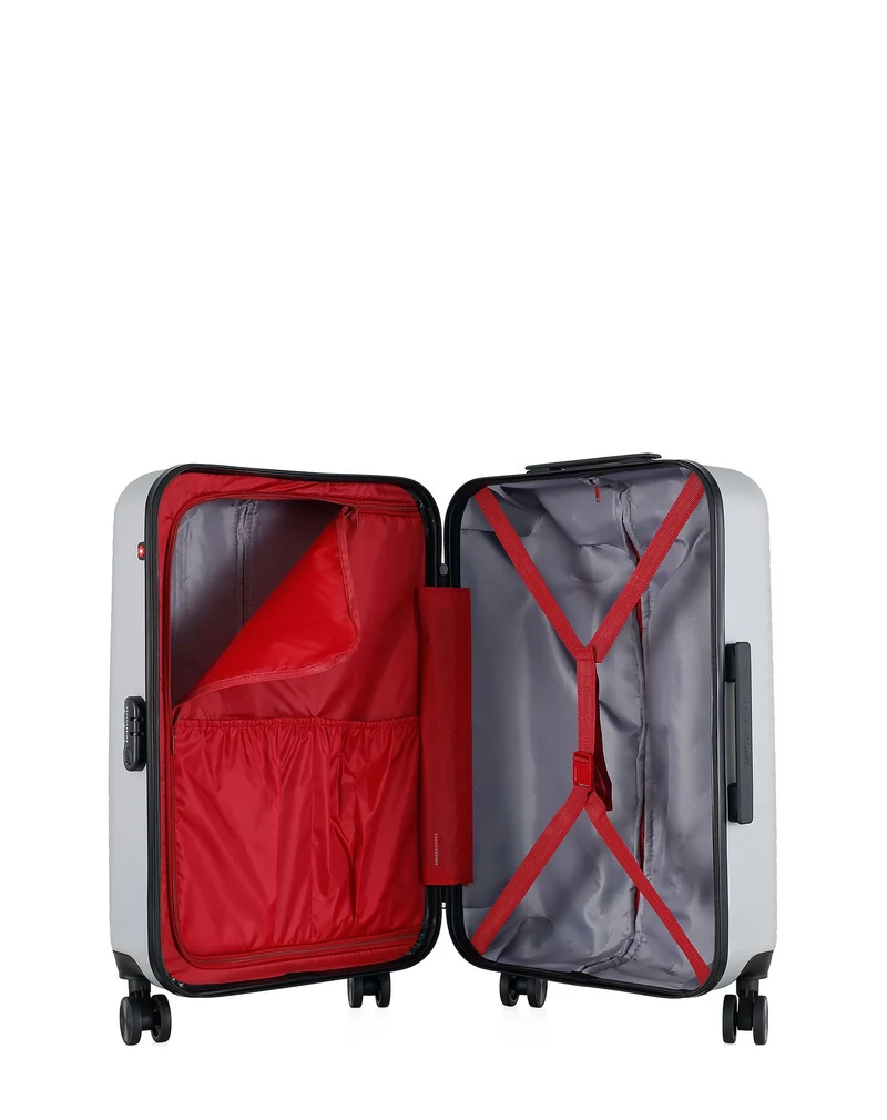 SWISS KOPPER – 2er-Pack – Mittelgroßer Koffer und Handgepäck SPIEZ