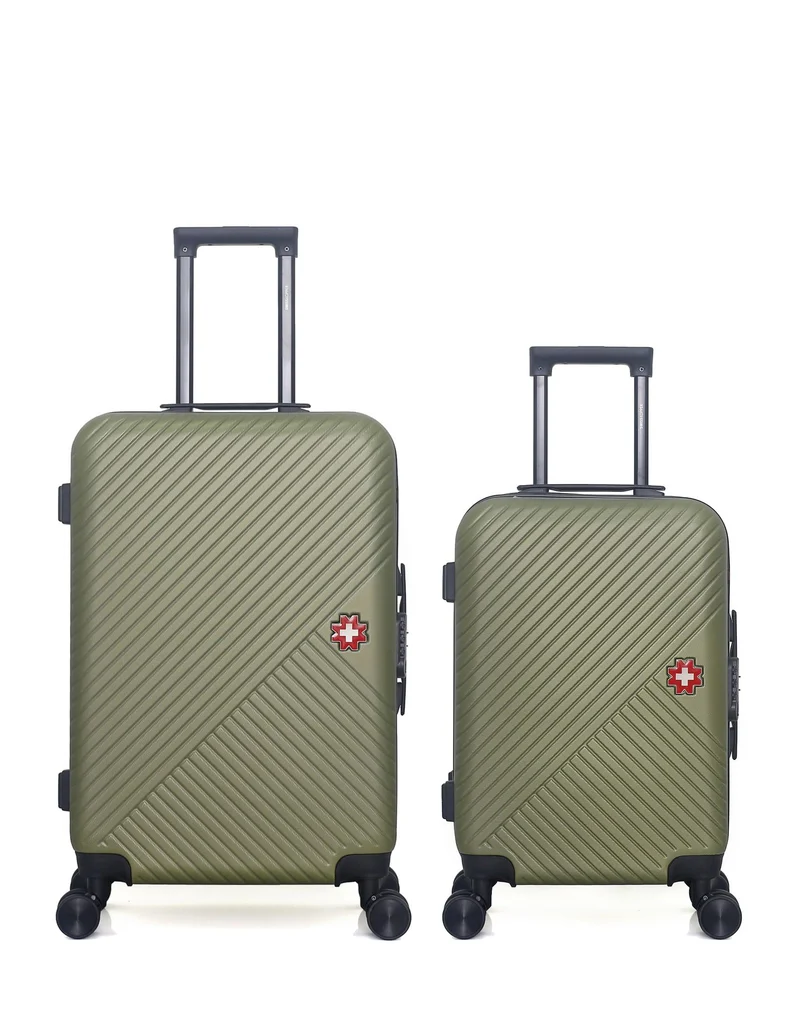SWISS KOPPER – 2er-Pack – Mittelgroßer Koffer und Handgepäck SPIEZ