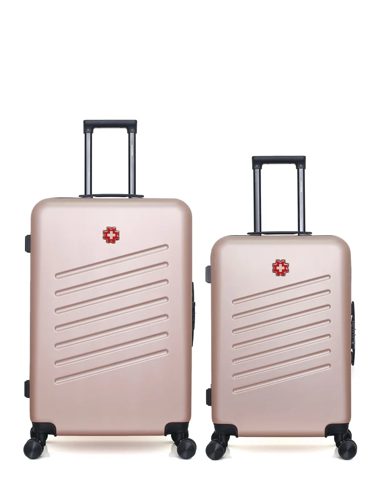 SWISS KOPPER – 2er-Pack – Großer Koffer und mittelgroßer Koffer ZURICH