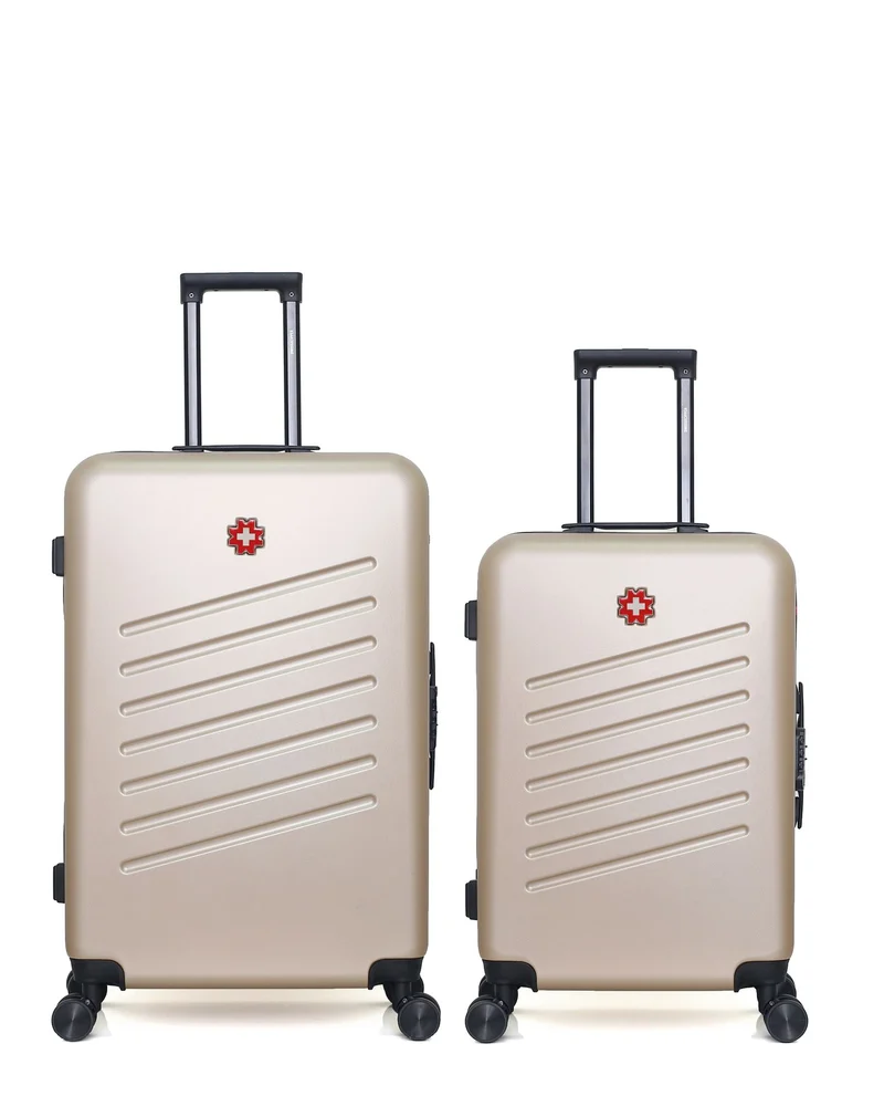 SWISS KOPPER – 2er-Pack – Großer Koffer und mittelgroßer Koffer ZURICH