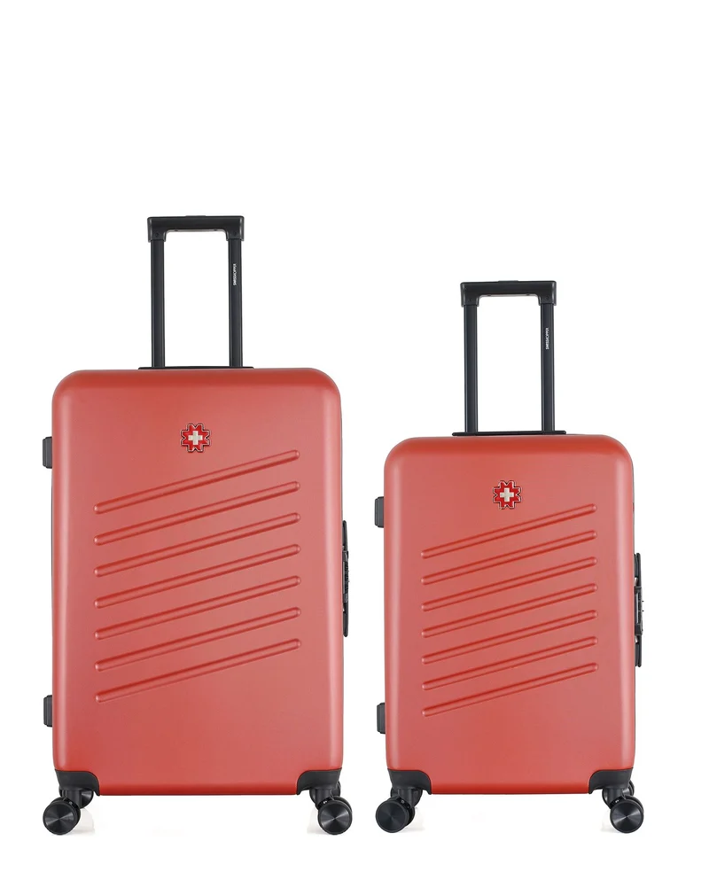 SWISS KOPPER – 2er-Pack – Großer Koffer und mittelgroßer Koffer ZURICH