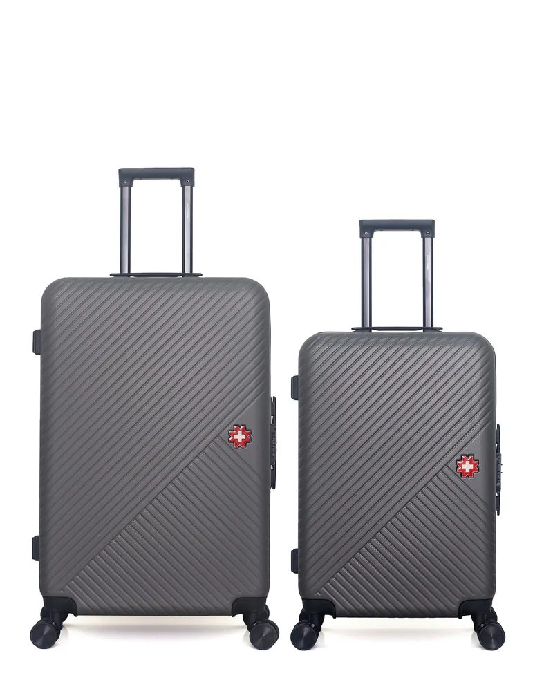 SWISS KOPPER – 2er-Pack – Großer Koffer und mittelgroßer Koffer SPIEZ