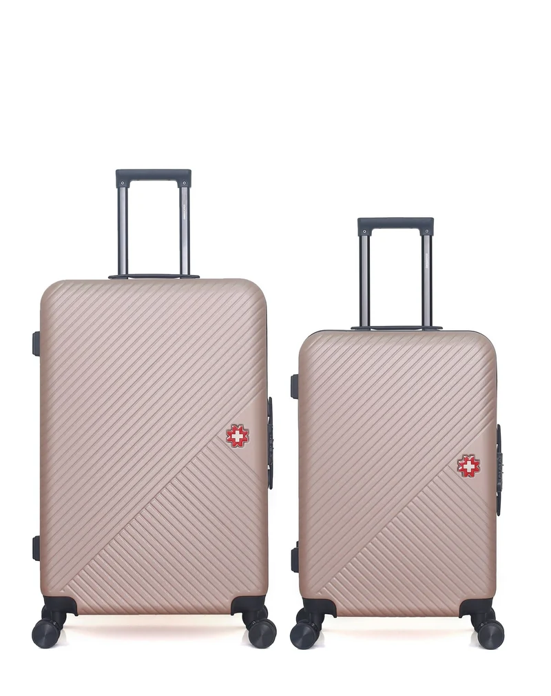 SWISS KOPPER – 2er-Pack – Großer Koffer und mittelgroßer Koffer SPIEZ