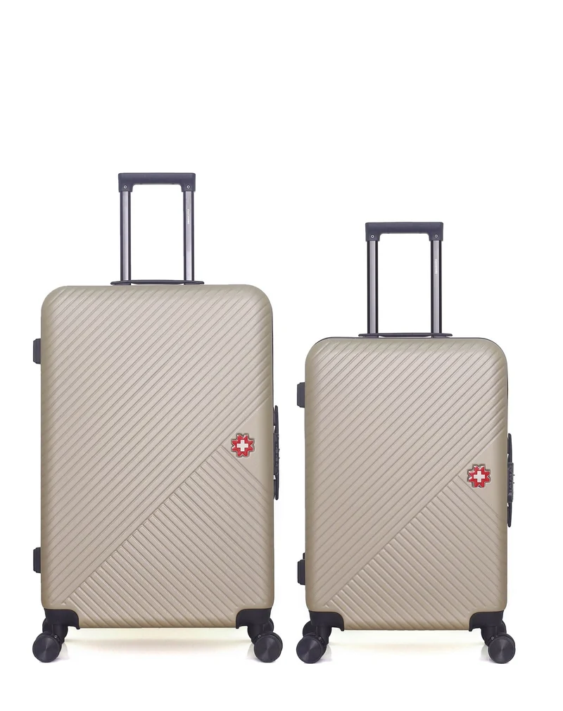 SWISS KOPPER – 2er-Pack – Großer Koffer und mittelgroßer Koffer SPIEZ