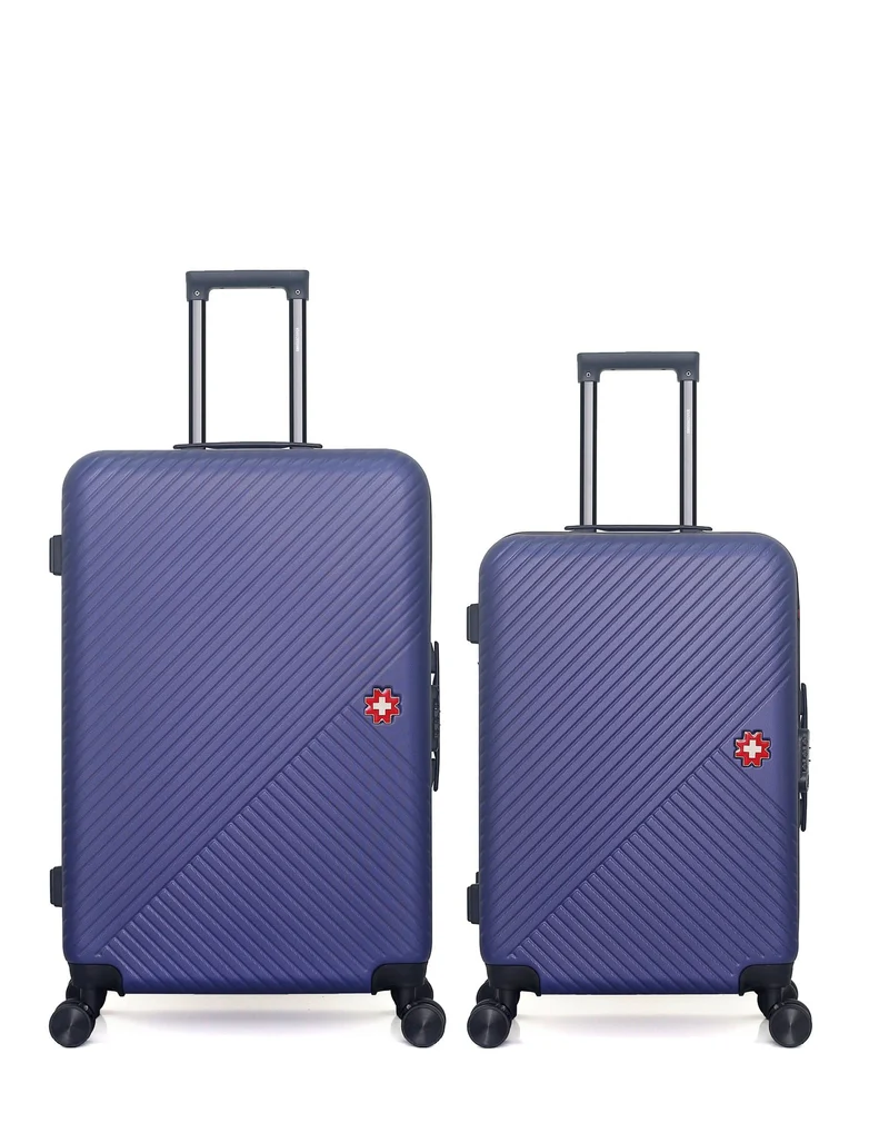 SWISS KOPPER – 2er-Pack – Großer Koffer und mittelgroßer Koffer SPIEZ
