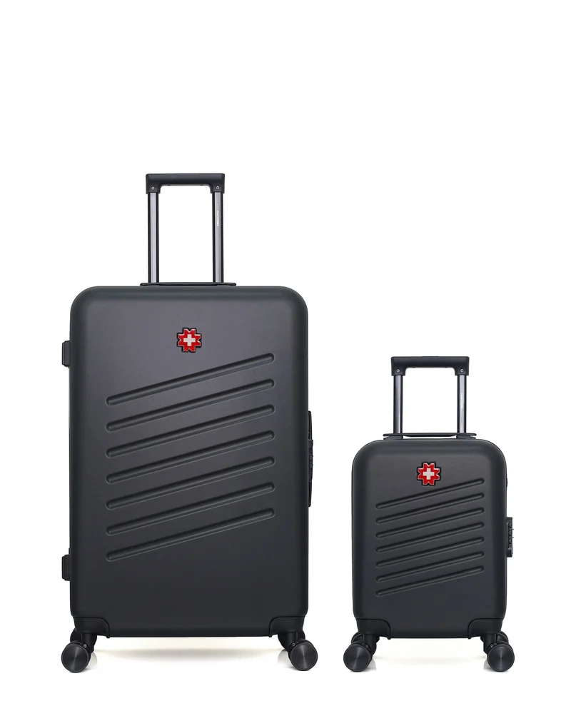 SWISS KOPPER – 2er-Pack – Großer Koffer und Handgepäck XXS ZURICH