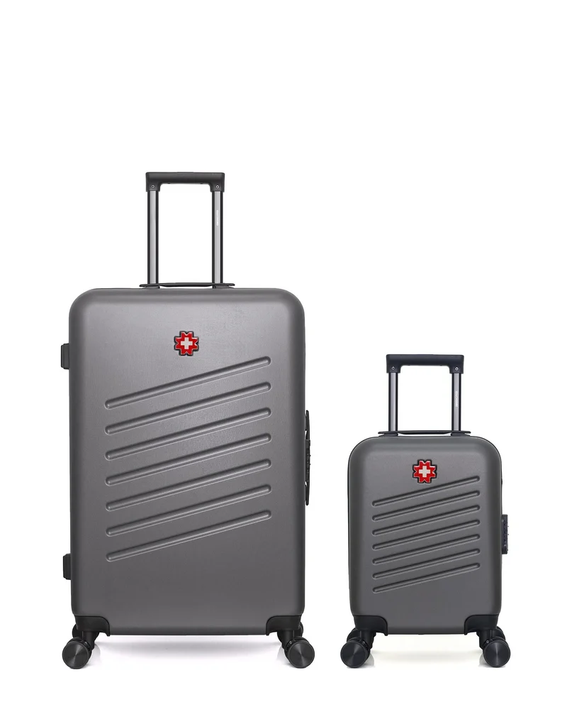 SWISS KOPPER – 2er-Pack – Großer Koffer und Handgepäck XXS ZURICH
