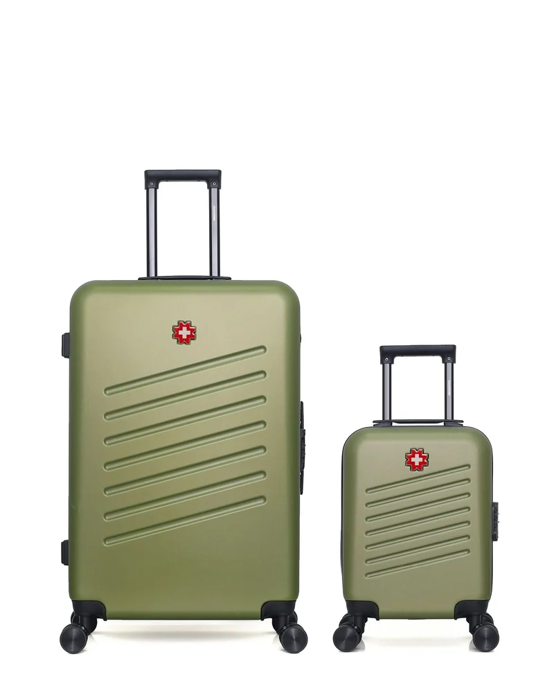 SWISS KOPPER – 2er-Pack – Großer Koffer und Handgepäck XXS ZURICH