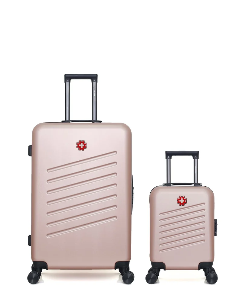 SWISS KOPPER – 2er-Pack – Großer Koffer und Handgepäck XXS ZURICH