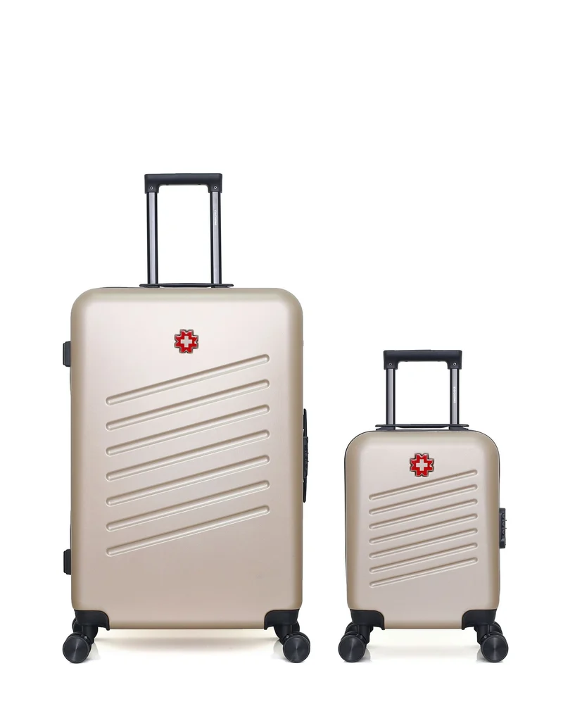SWISS KOPPER – 2er-Pack – Großer Koffer und Handgepäck XXS ZURICH