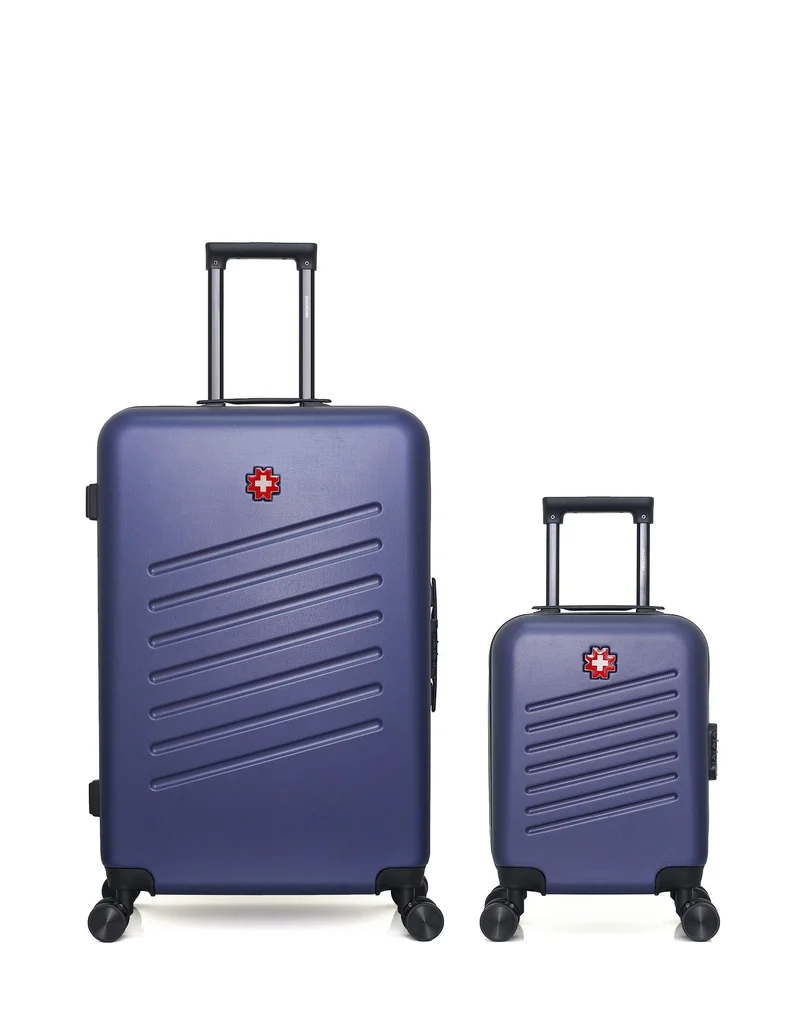 SWISS KOPPER – 2er-Pack – Großer Koffer und Handgepäck XXS ZURICH