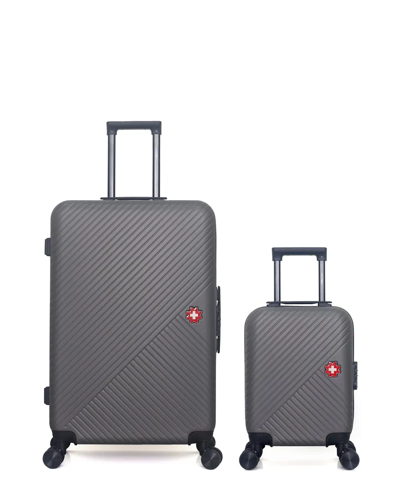 SWISS KOPPER – 2er-Pack – Großer Koffer und Handgepäck XXS SPIEZ