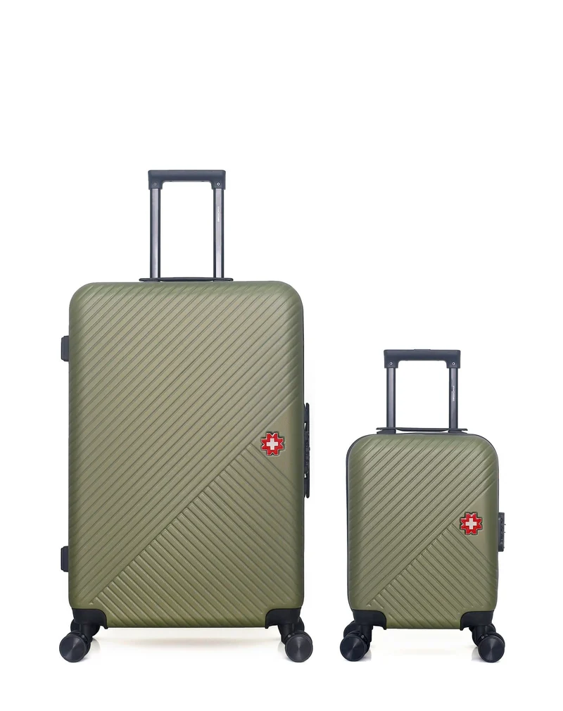 SWISS KOPPER – 2er-Pack – Großer Koffer und Handgepäck XXS SPIEZ