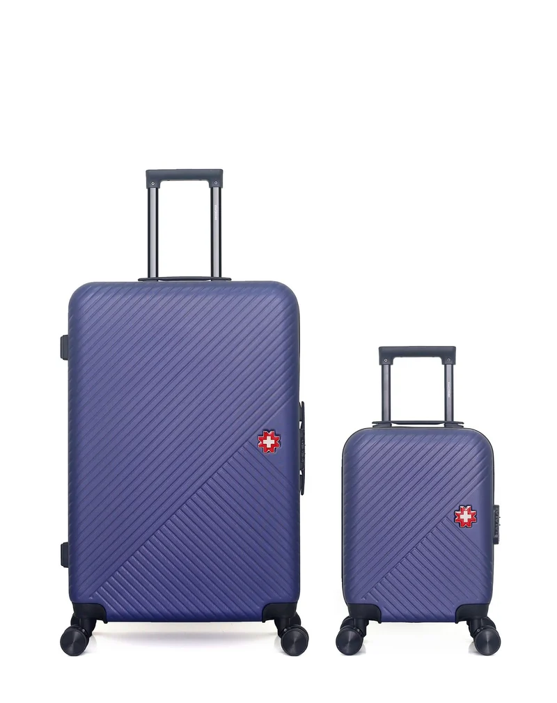 SWISS KOPPER – 2er-Pack – Großer Koffer und Handgepäck XXS SPIEZ