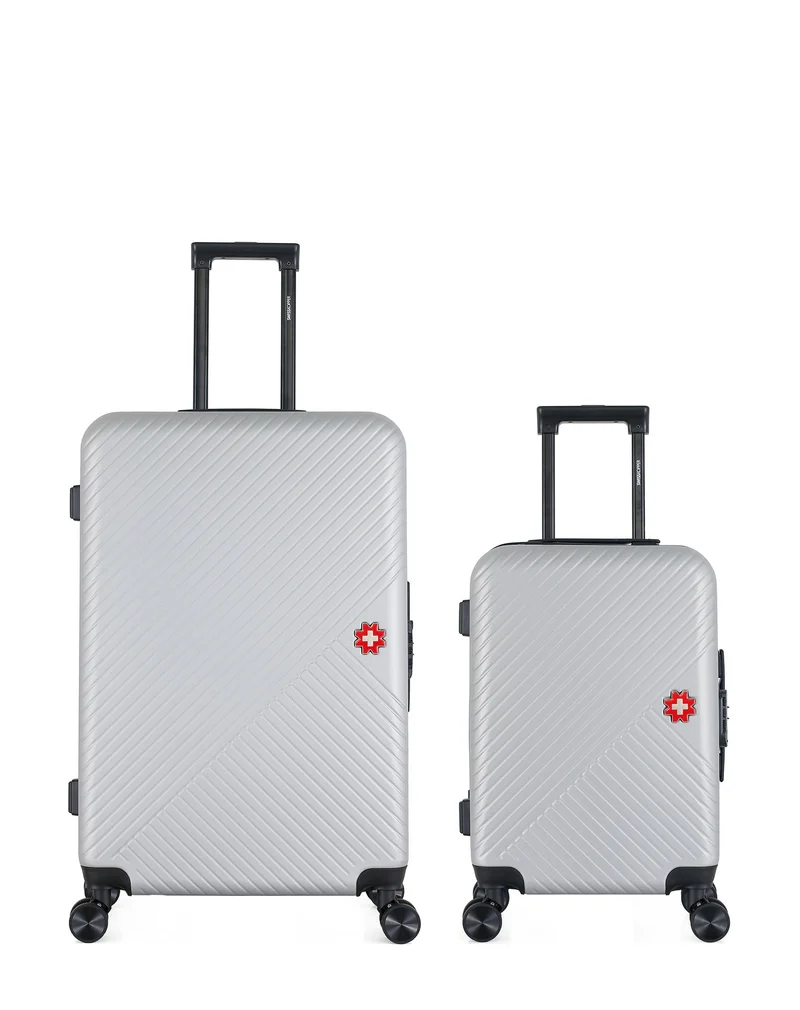 SWISS KOPPER – 2er-Pack – Großer Koffer und Handgepäck SPIEZ
