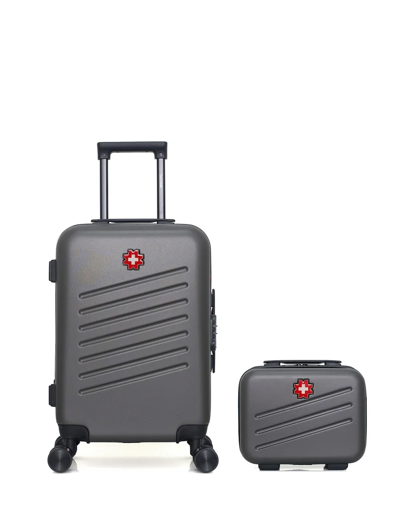 SWISS KOPPER – 2er-Pack – Handgepäck und Kosmetikkoffer ZURICH