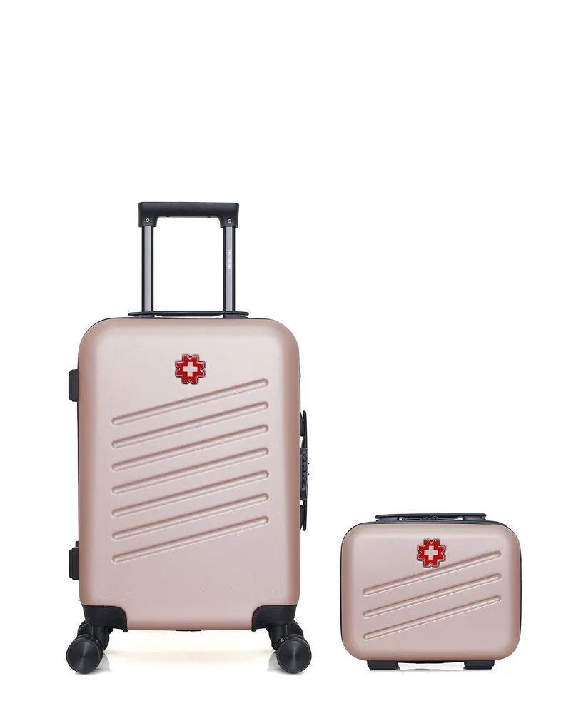 SWISS KOPPER – 2er-Pack – Handgepäck und Kosmetikkoffer ZURICH