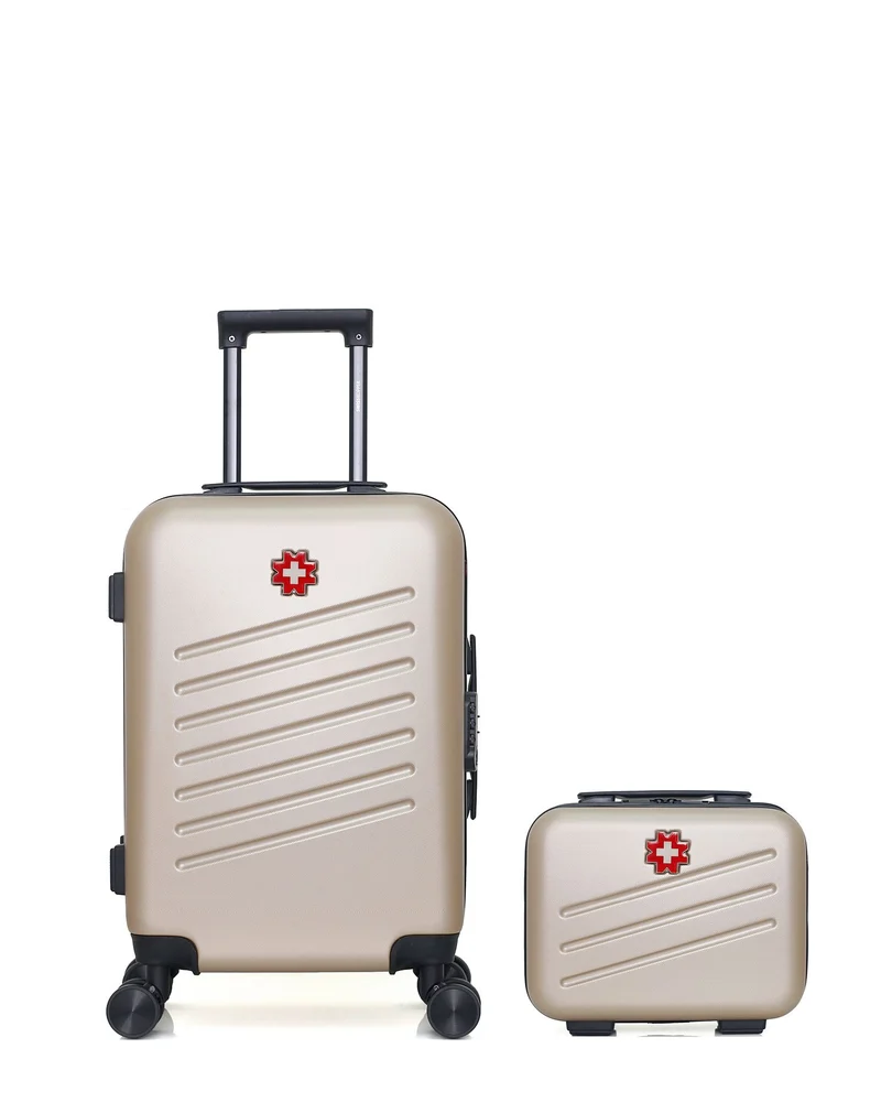 SWISS KOPPER – 2er-Pack – Handgepäck und Kosmetikkoffer ZURICH