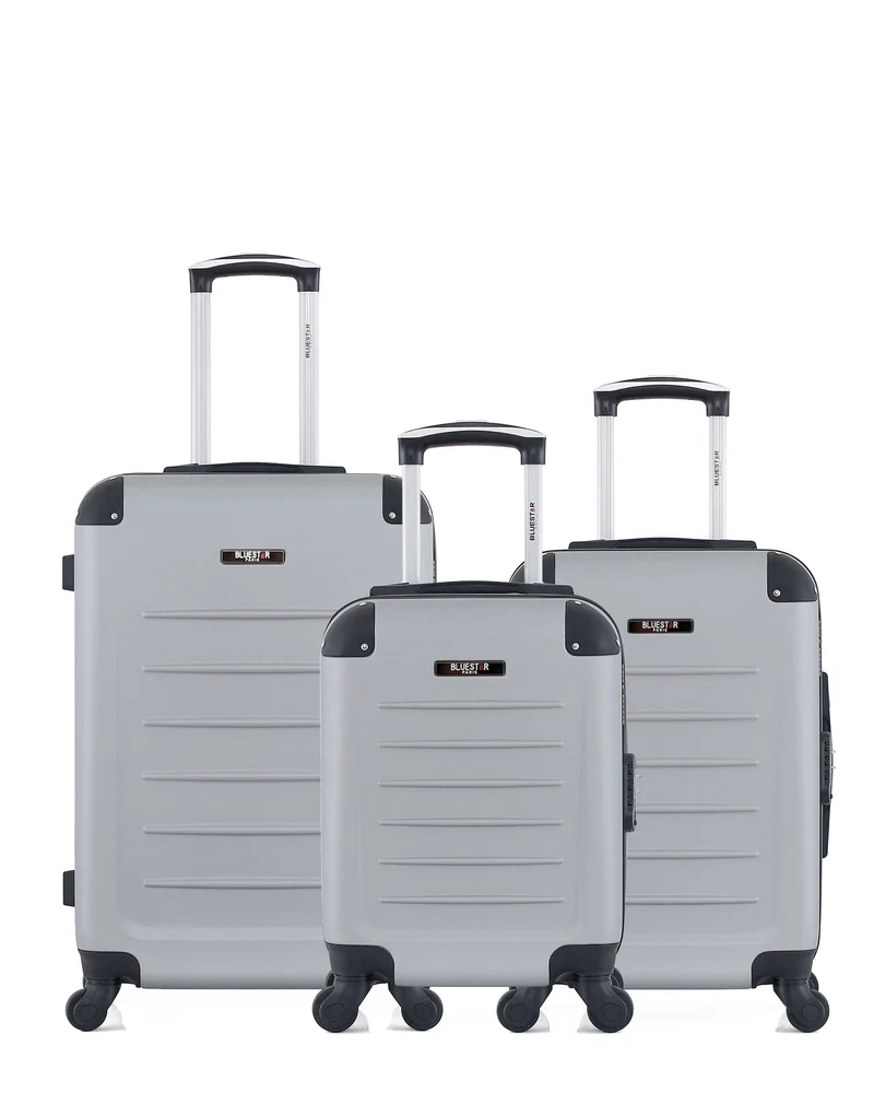 BLUESTAR - 3er-Pack – Mittelgroßer Koffer, Handgepäck und Handgepäck XXS OPERA