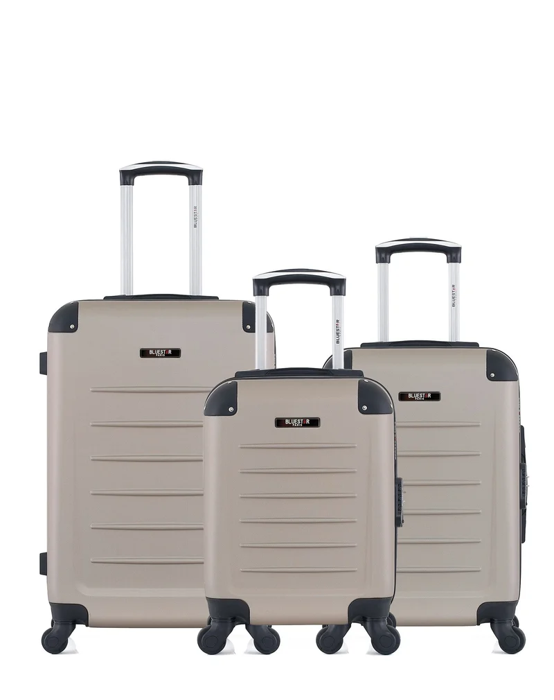 BLUESTAR - 3er-Pack – Mittelgroßer Koffer, Handgepäck und Handgepäck XXS OPERA
