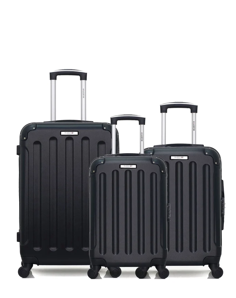 BLUESTAR - 3er-Pack – Mittelgroßer Koffer, Handgepäck und Handgepäck XXS MADRID
