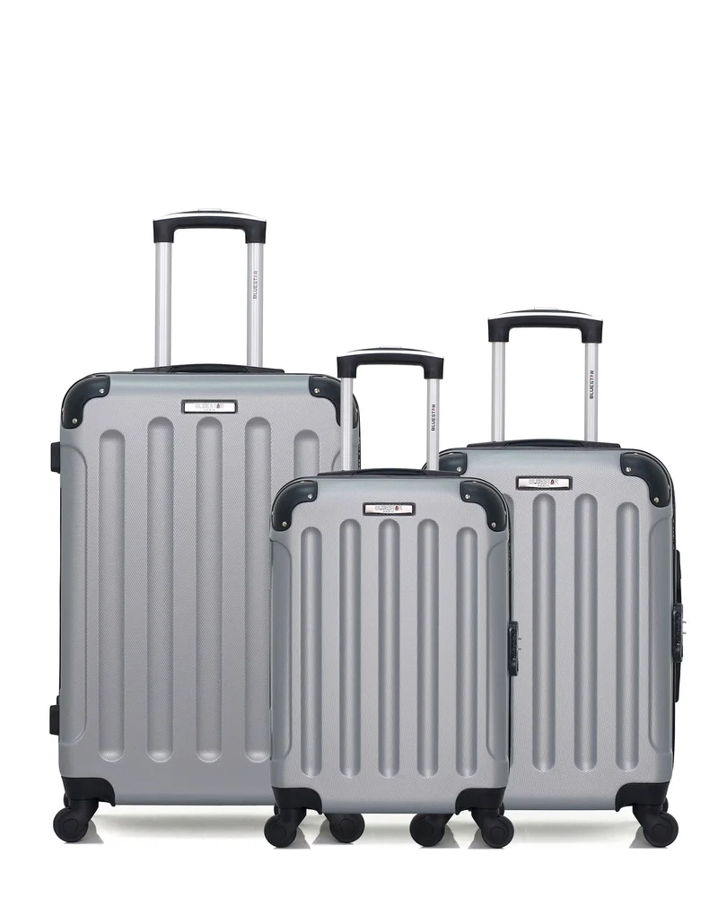 BLUESTAR - 3er-Pack – Mittelgroßer Koffer, Handgepäck und Handgepäck XXS MADRID