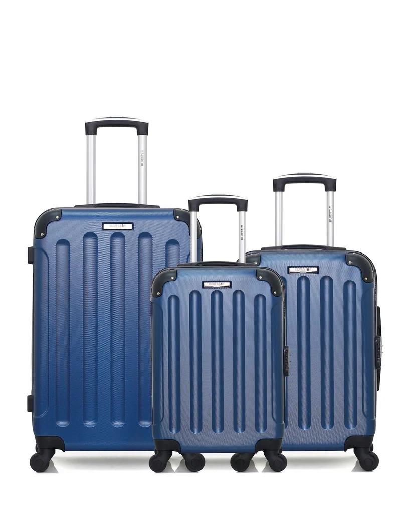 BLUESTAR - 3er-Pack – Mittelgroßer Koffer, Handgepäck und Handgepäck XXS MADRID