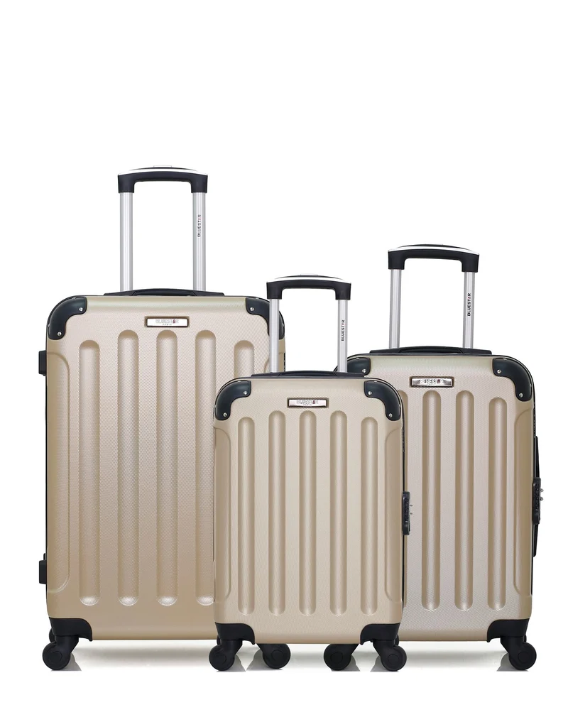 BLUESTAR - 3er-Pack – Mittelgroßer Koffer, Handgepäck und Handgepäck XXS MADRID