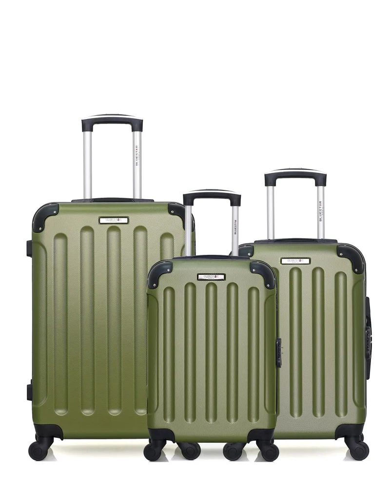 BLUESTAR - 3er-Pack – Mittelgroßer Koffer, Handgepäck und Handgepäck XXS MADRID