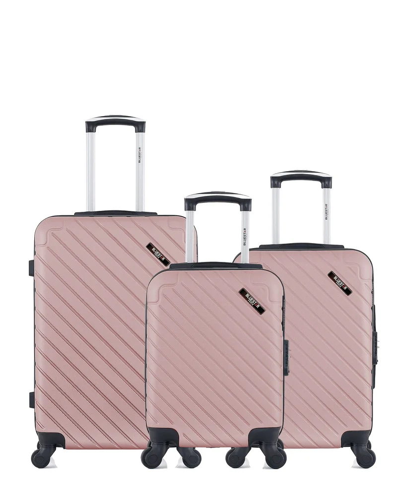BLUESTAR - 3er-Pack – Mittelgroßer Koffer, Handgepäck und Handgepäck XXS CITE