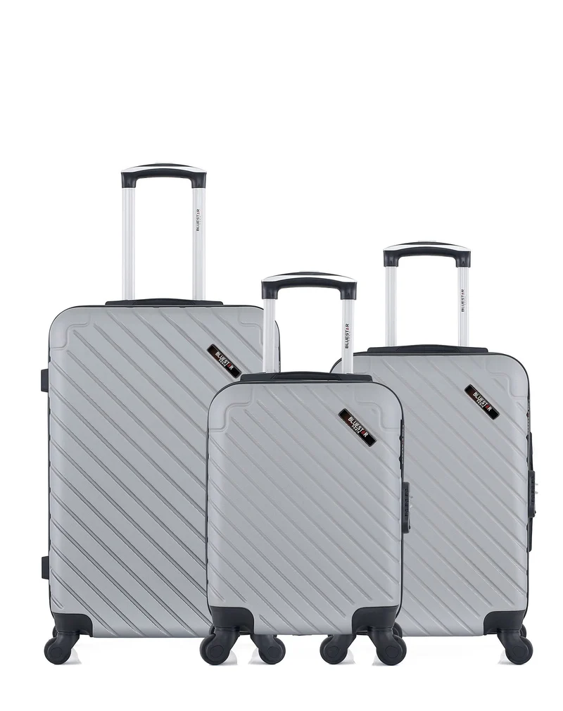 BLUESTAR - 3er-Pack – Mittelgroßer Koffer, Handgepäck und Handgepäck XXS CITE