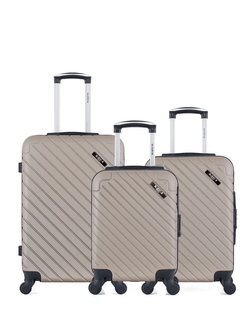 BLUESTAR - 3er-Pack – Mittelgroßer Koffer, Handgepäck und Handgepäck XXS CITE