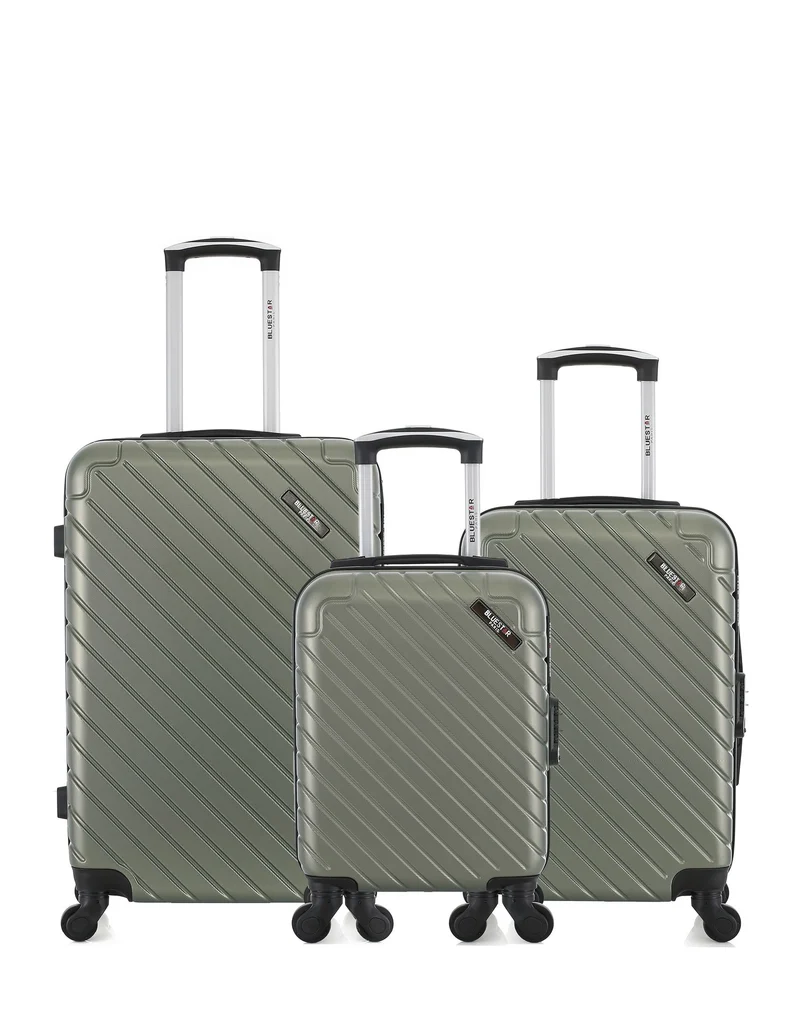 BLUESTAR - 3er-Pack – Mittelgroßer Koffer, Handgepäck und Handgepäck XXS CITE