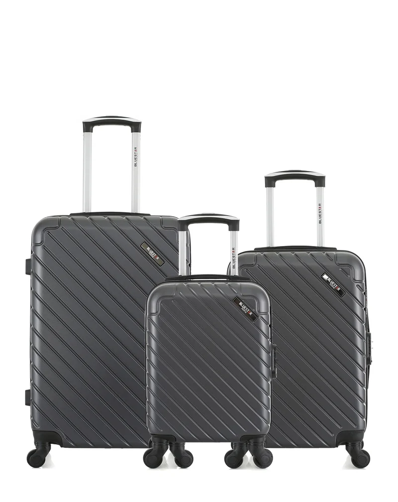 BLUESTAR - 3er-Pack – Mittelgroßer Koffer, Handgepäck und Handgepäck XXS CITE